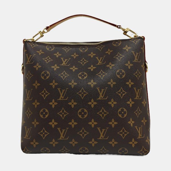 Monogram Coated Canvas Shoulder Bag Brown