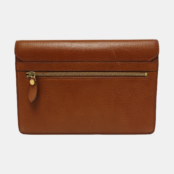Calfskin Clutch Brown