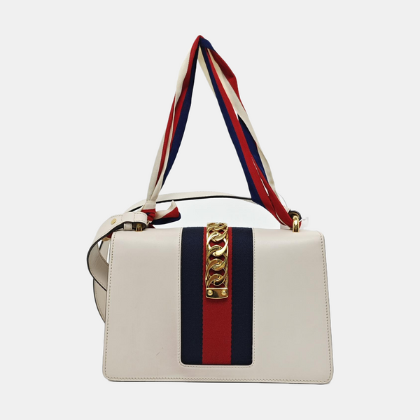 Sylvie Small Calfskin White