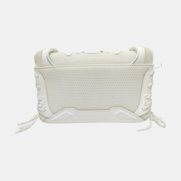 Leather Shoulder Bag White