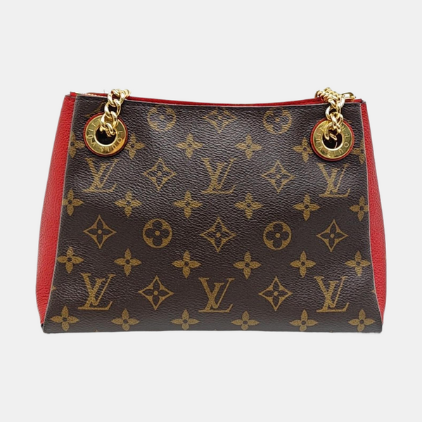SURENE BB Monogram Coated Canvas Brown