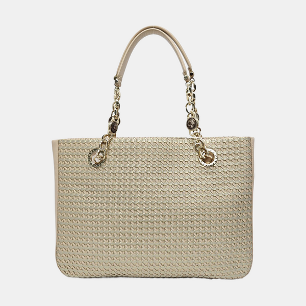 Calfskin Shoulder Bag Beige