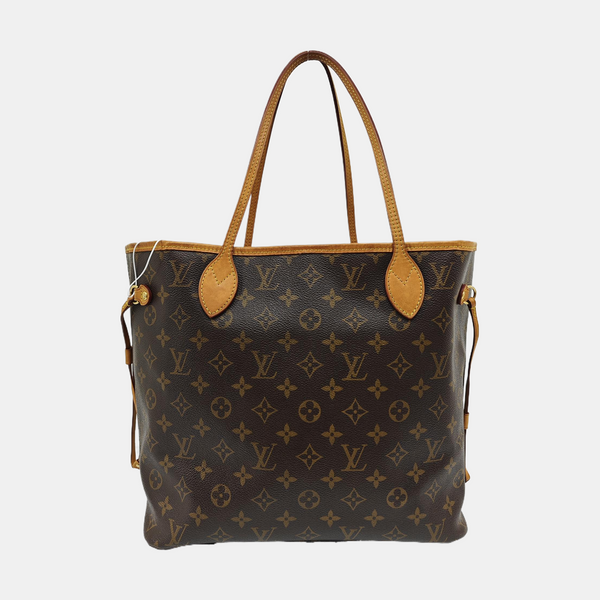 NEVERFULL MM Monogram Coated Canvas Brown