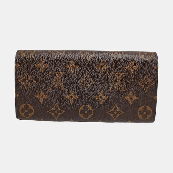 EMILIE Monogram Coated Canvas Brown Wallet