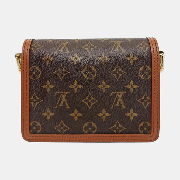 DAUPHINE Mini Monogram Coated Canvas Brown
