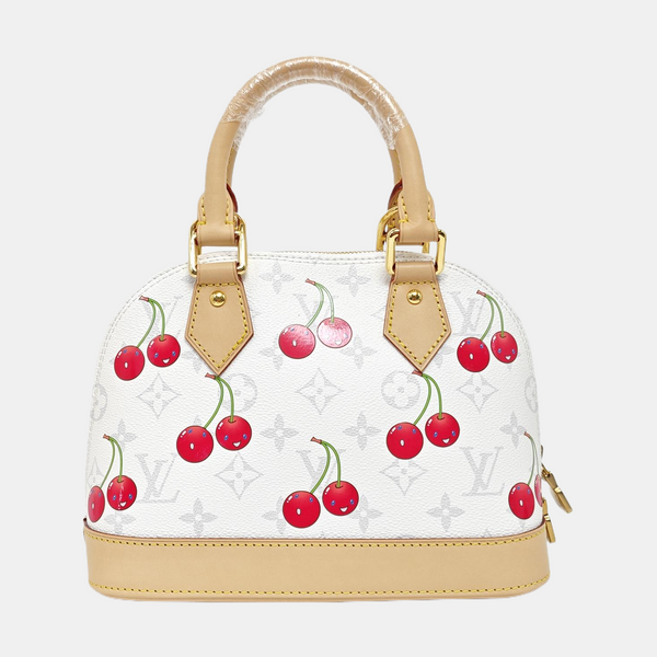 ALMA BB Monogram Coated Canvas White