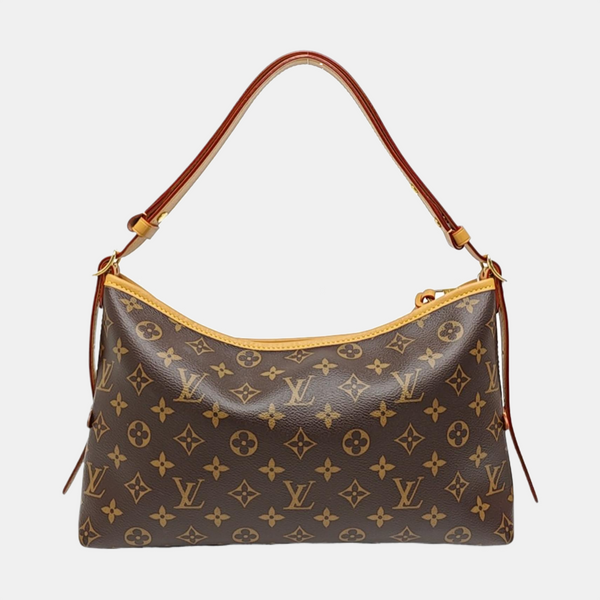 CARRYALL Small Monogram Coated Canvas Brown