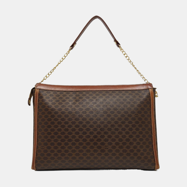 MACADAM CLUTCHES Coated Canvas Brown