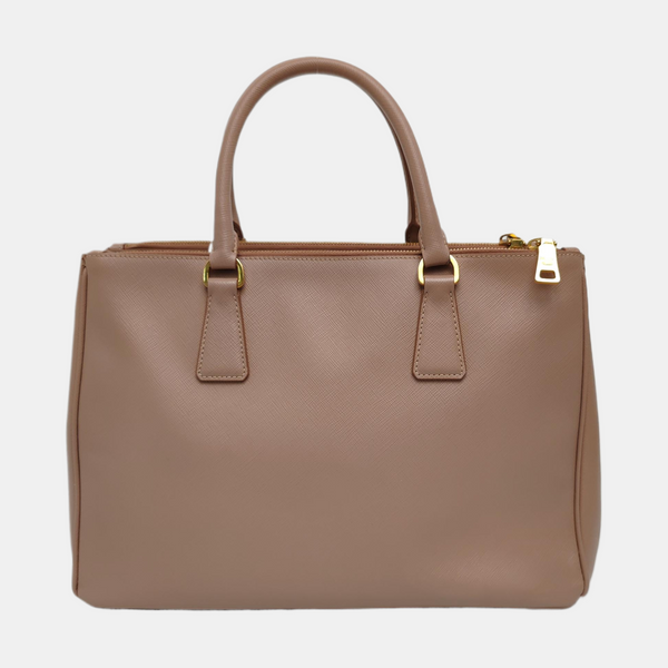 Authenticated pre-owned Galleria Extra Large Saffiano Calfskin Saffiano Calfskin Pink - Tote Bag at Looply