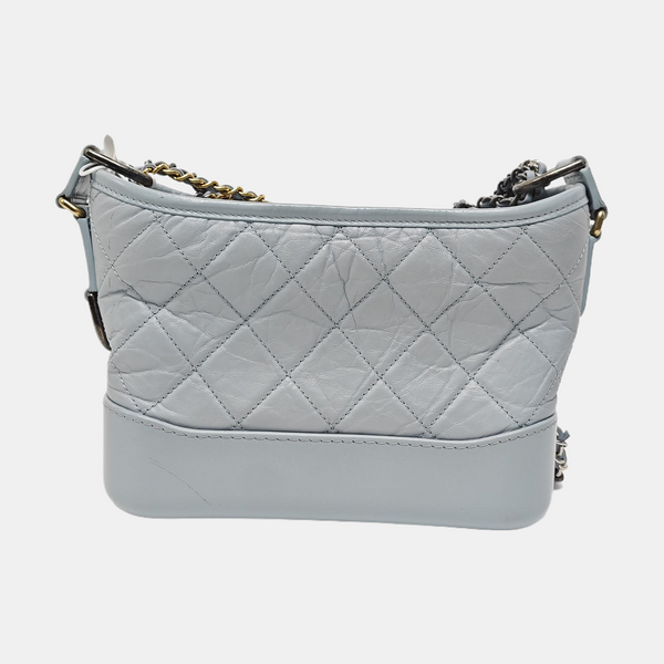 GABRIELLE Small Quilted Calfskin Blue