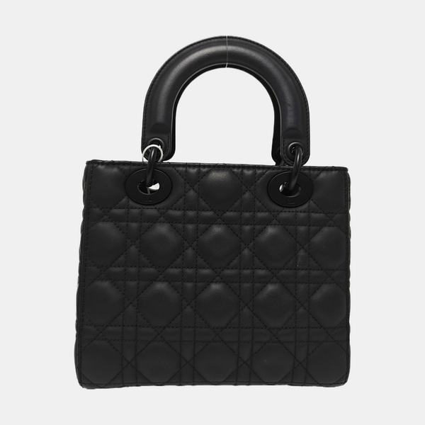 Lady Dior Small Cannage Calfskin Black