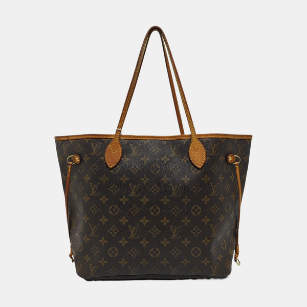 NEVERFULL MM Monogram Coated Canvas Brown