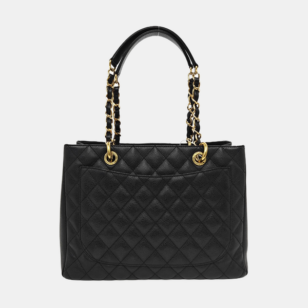 CHANEL PETITE Quilted Grained Calfskin Black