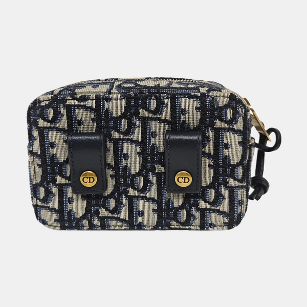 Oblique Canvas Belt Bag Beige