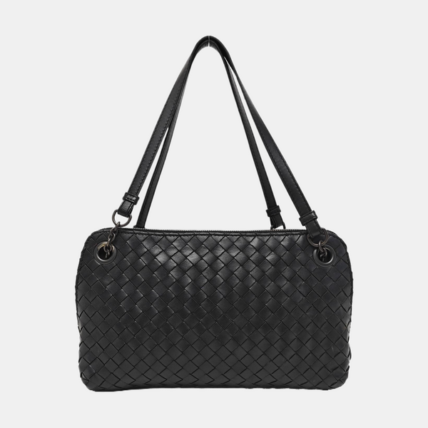 Calfskin Top Handle Bag Black