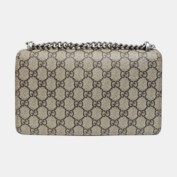 Lona Revestida con Monograma Dionysus Pequeño Beige