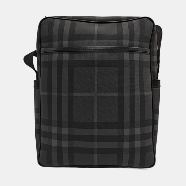 Coated Canvas Shoulder Bag Gray