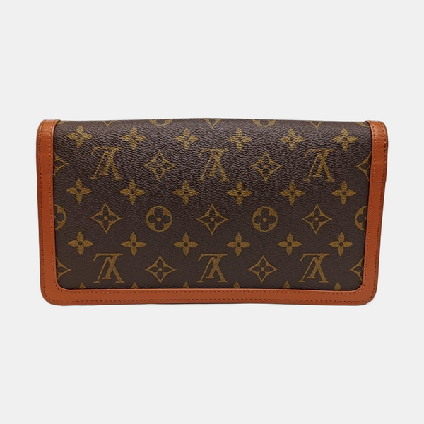 DAME Monogram Coated Canvas Brown