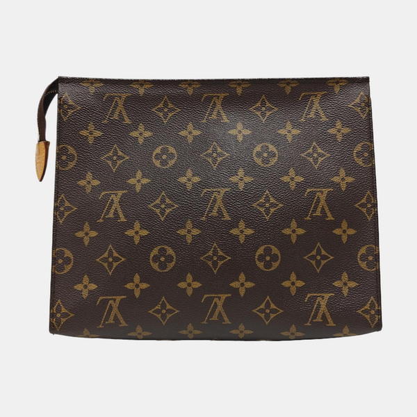 TOILET POCKET 26 Monogram Coated Canvas Brown