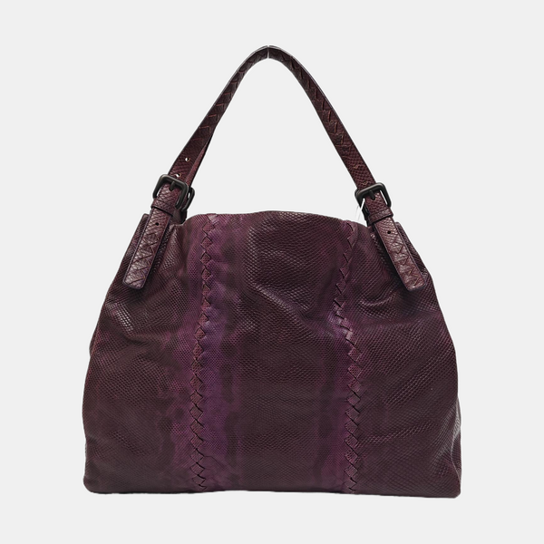 Lizard Top Handle Bag Red