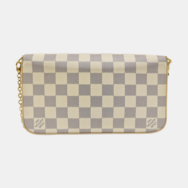 FÉLICIE Damier Azur Coated Canvas White