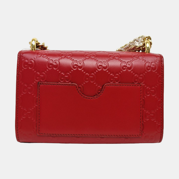 Padlock Small Monogram Calfskin Red