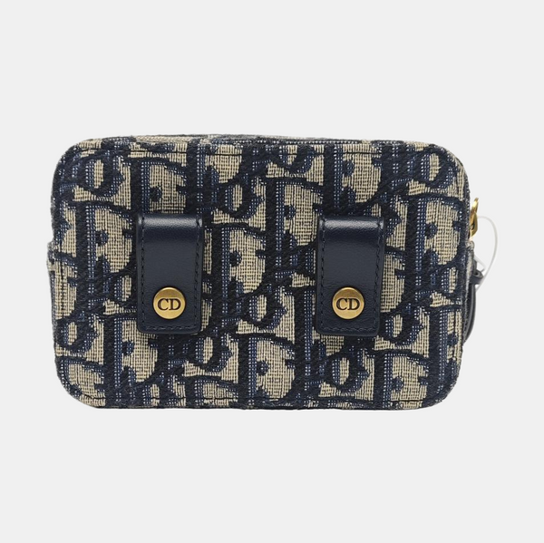 Oblique Canvas Belt Bag Beige