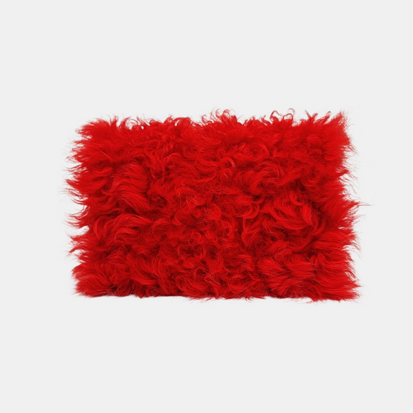 Fabric Shoulder Bag Red