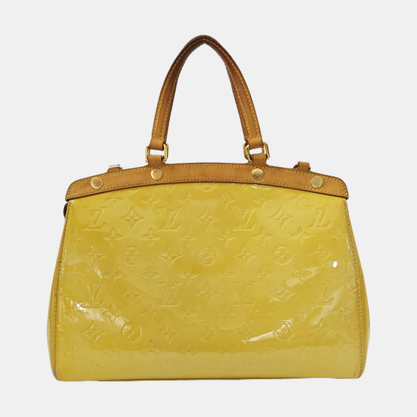 BREA MM Monogram Patent Leather Yellow
