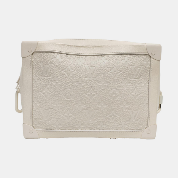SOFT TRUNK Monogram Calfskin White