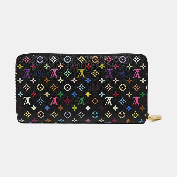 LV × TM ZIPPY Monogram Coated Canvas Black Wallet
