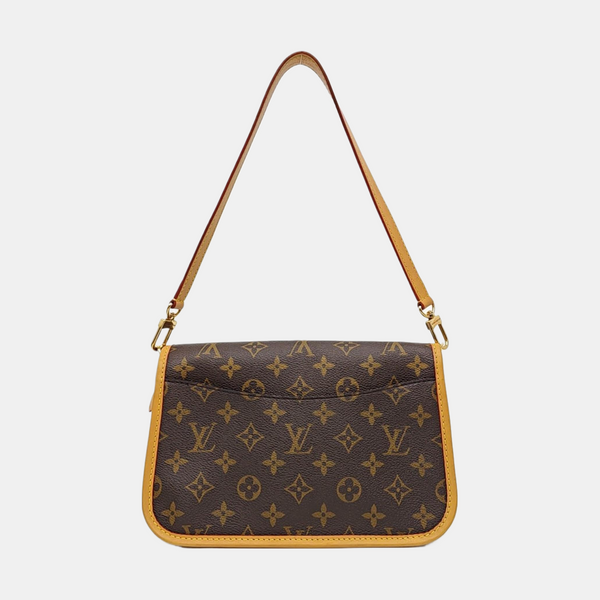 DIANE Monogram Coated Canvas Brown