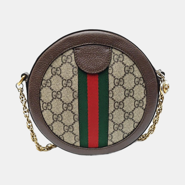 Ophidia Mini Monogram Coated Canvas Beige