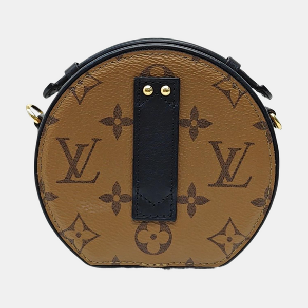BOITE CHAPEAU Mini Monogram Coated Canvas Brown