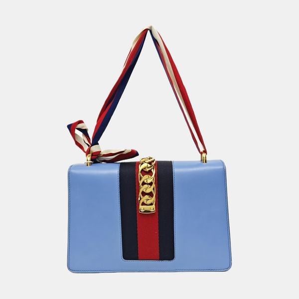 Sylvie Small Calfskin Blue