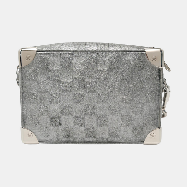 SOFT TRUNK Mini Damier Special Material Silver