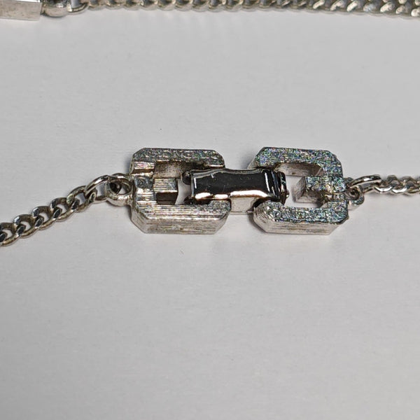 G Cube Metal Silver Necklace