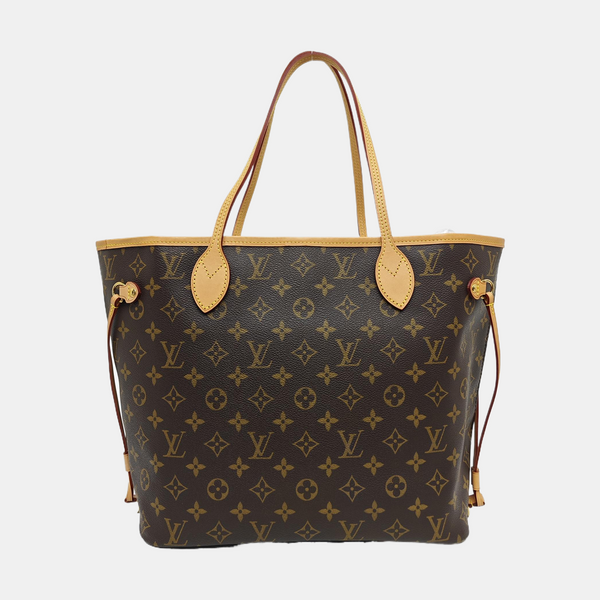 NEVERFULL MM Monogram Coated Canvas Brown