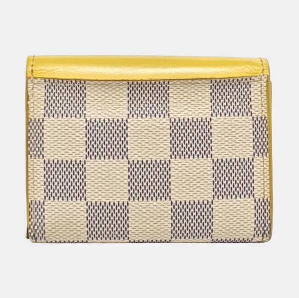 ZOE Damier Azur Coated Canvas White Wallet