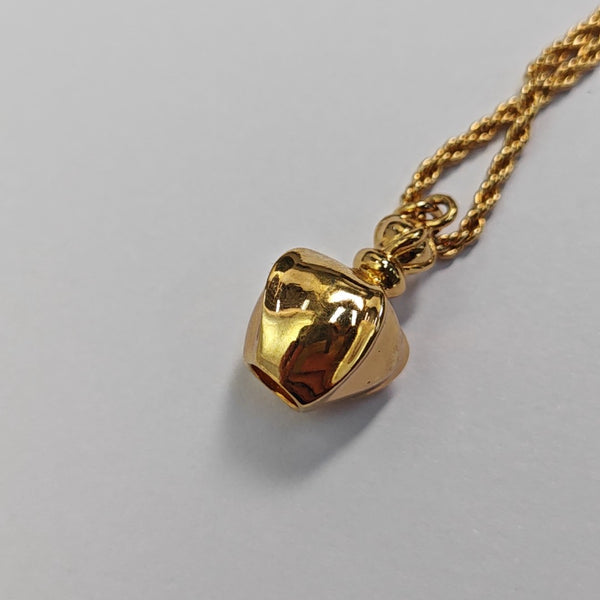 Twist Round Metal Gold Necklace