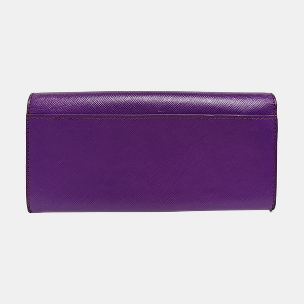 Gancini Calfskin Purple Wallet