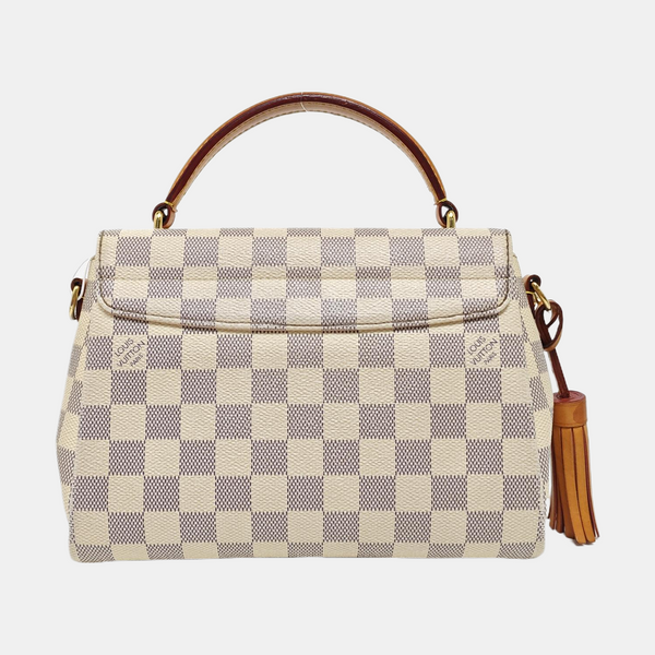 CROISETTE Damier Azur Coated Canvas White
