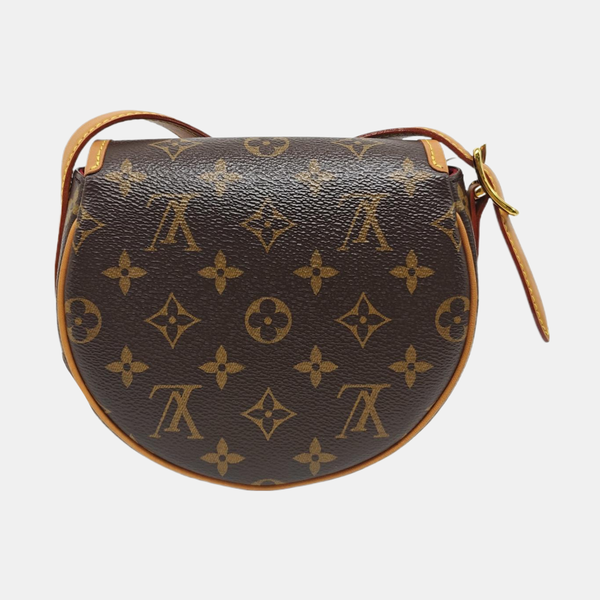 TAMBOURINE Monogram Coated Canvas Brown