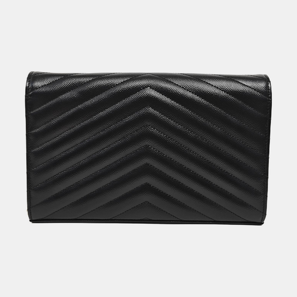 MONOGRAM Medium Chevron Calfskin Black