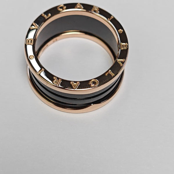 B.ZERO1 18k Rose Gold Ring EU 60