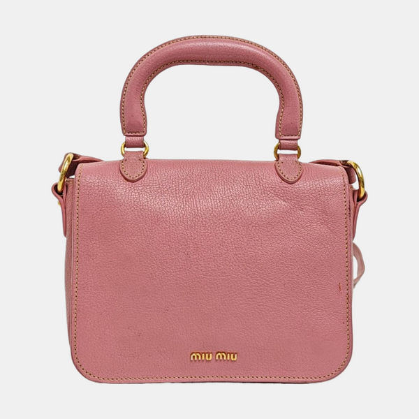 Calfskin Shoulder Bag Pink