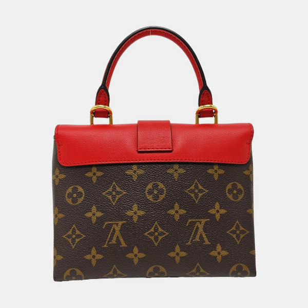 LOCKY BB Monogram Coated Canvas Red