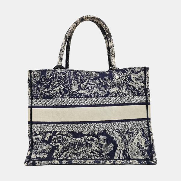 Book Tote Medium Canvas Blue