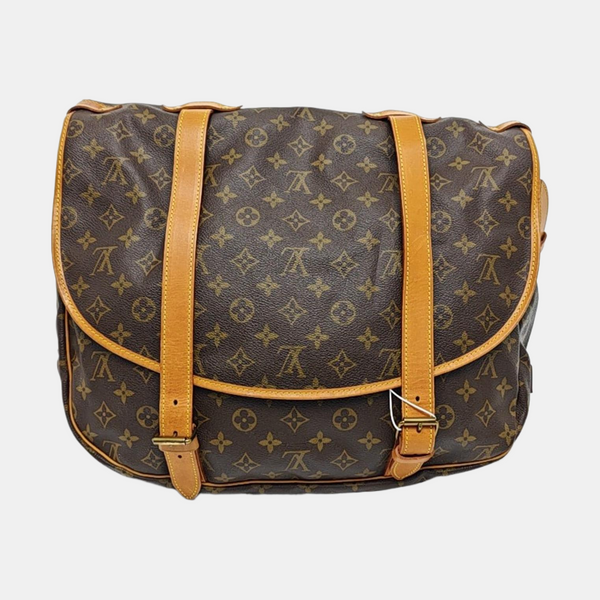 SAUMUR Monogram Coated Canvas Brown