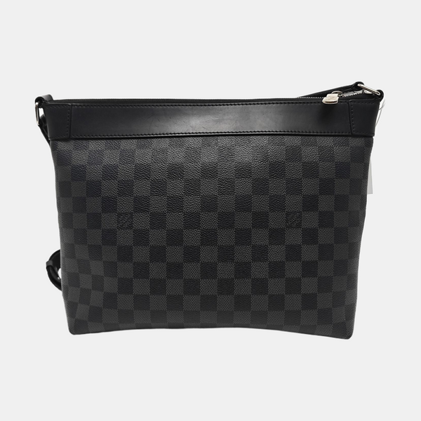 MICK Damier Graphite Coated Canvas Gray